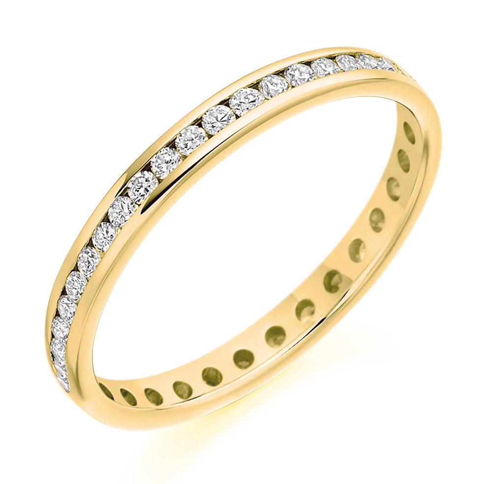 Channel-Set Full Eternity Ring, 0.5ct total (FET2340) in Yellow Gold