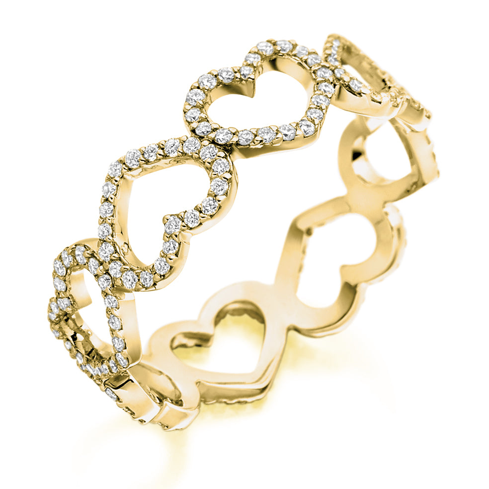 Grain-Set Full Eternity Ring, 0.5ct total (FET2441) in Yellow Gold