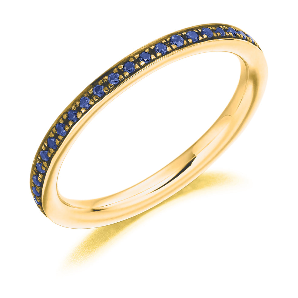 Grain-Set Full Eternity Ring (FET2891) in Yellow Gold
