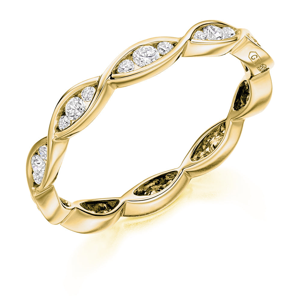 Channel-Set Full Eternity Ring, 0.5ct total (FET2972) in Yellow Gold