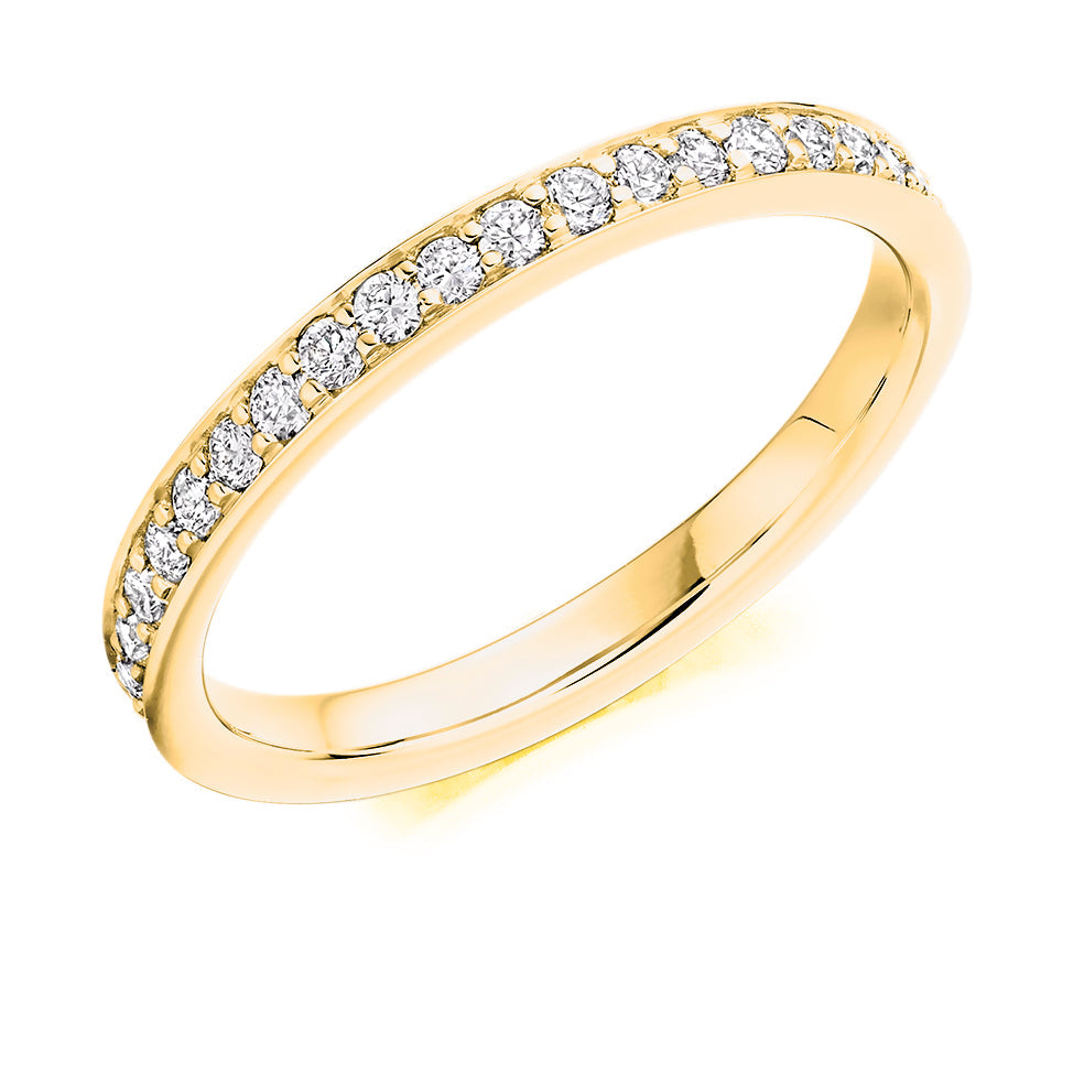 Grain-Set Diamond Full Eternity Ring, 0.65ct in Yellow Gold