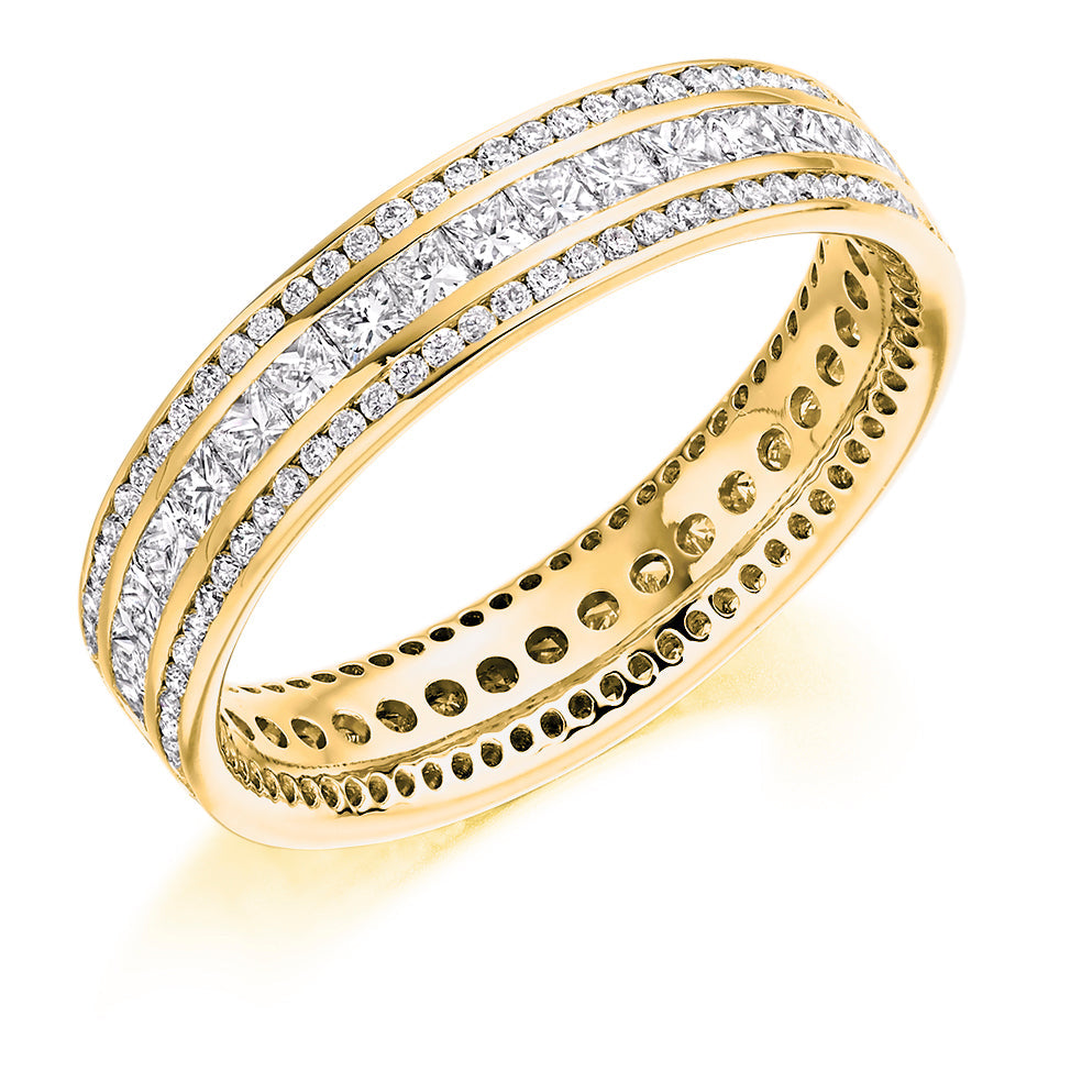 Channel-Set Full Eternity Ring, 1.5ct total (FET8249) in Yellow Gold