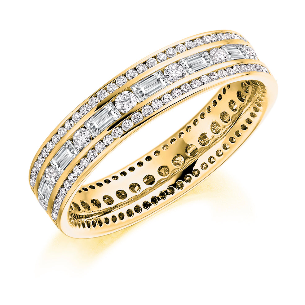 Channel-Set Full Eternity Ring, 1.25ct total (FET8251) in Yellow Gold