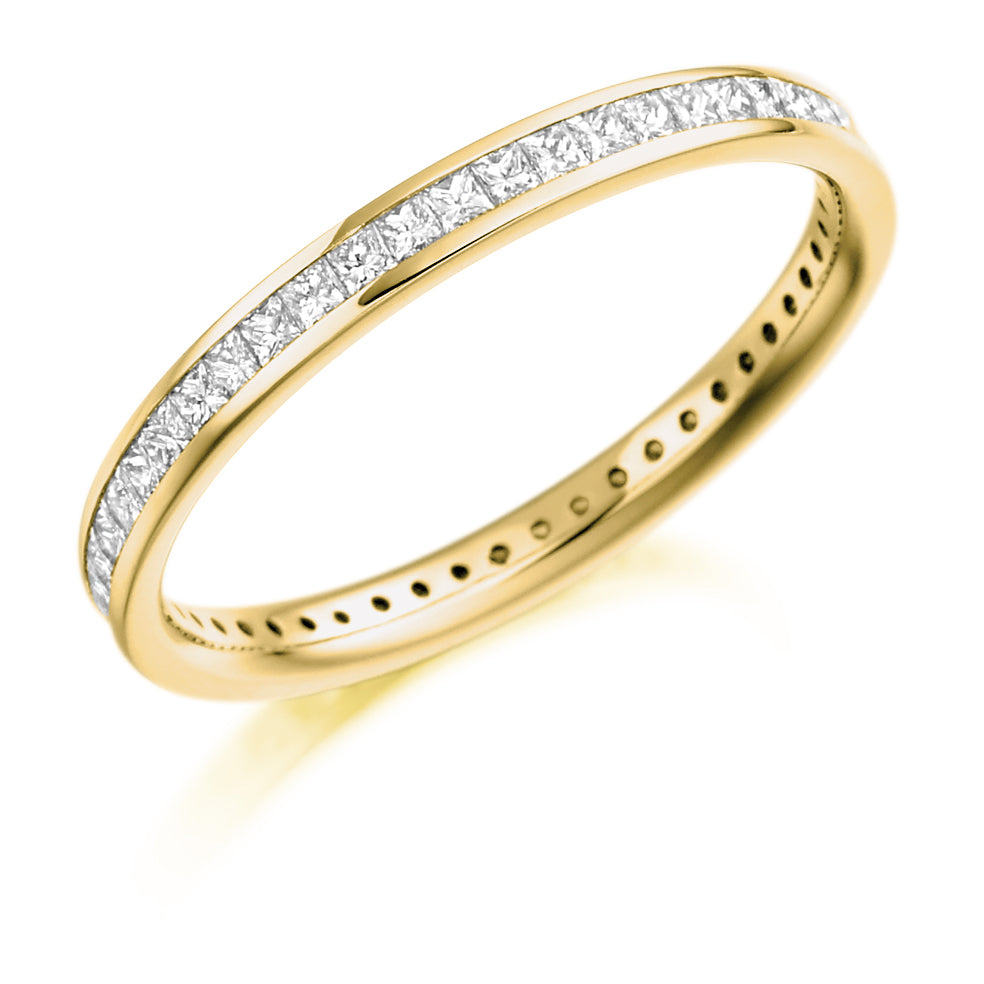 Channel-Set Diamond Full Eternity Ring, 0.62ct in Yellow Gold
