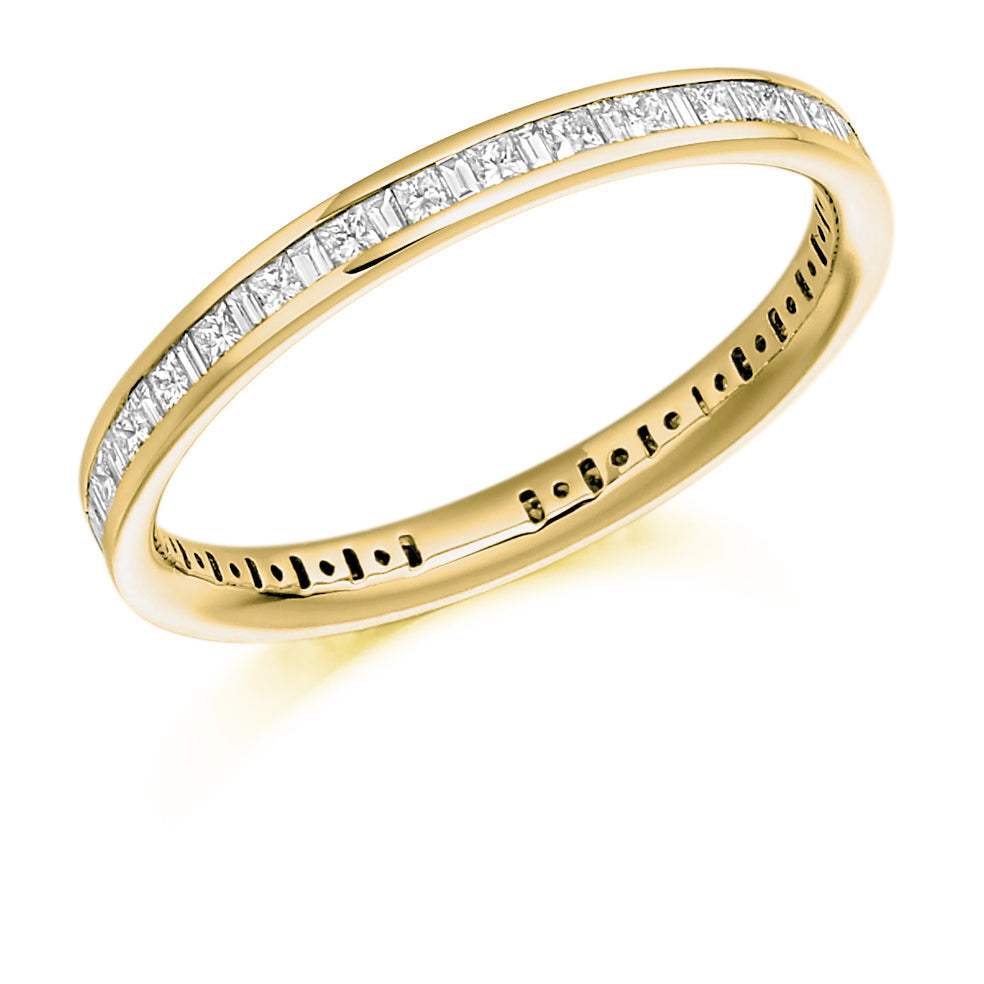 Channel-Set Diamond Full Eternity Ring, 0.53ct in Yellow Gold