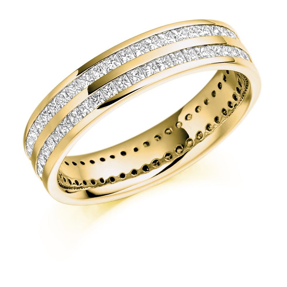 Channel-Set Full Eternity Ring, 1.5ct total (FET932) in Yellow Gold