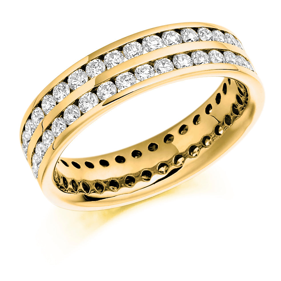 Channel-Set Full Eternity Ring, 1.75ct total in Yellow Gold