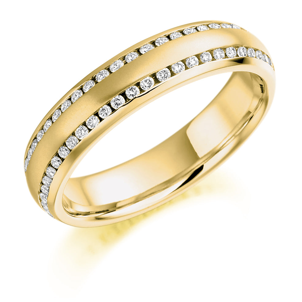Channel-Set Full Eternity Ring, 0.5ct total (FET983) in Yellow Gold