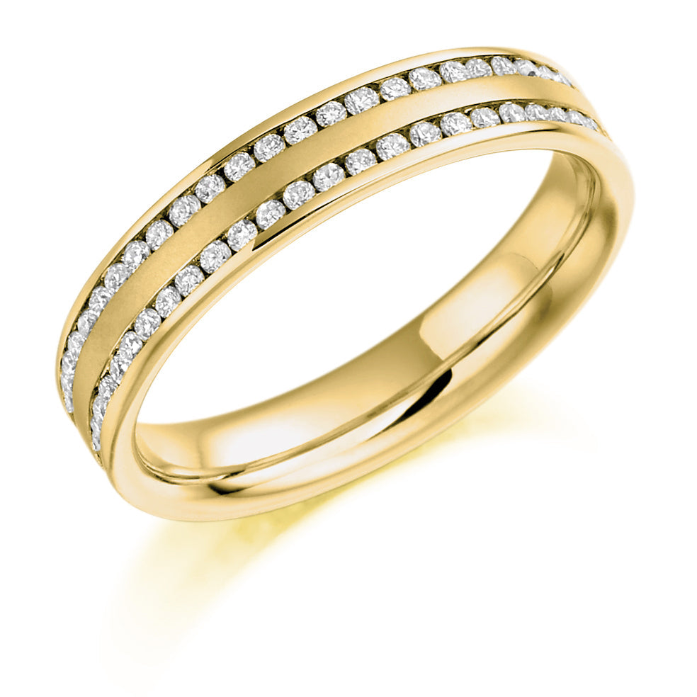 Channel-Set Full Eternity Ring, 0.55ct total (FET992) in Yellow Gold