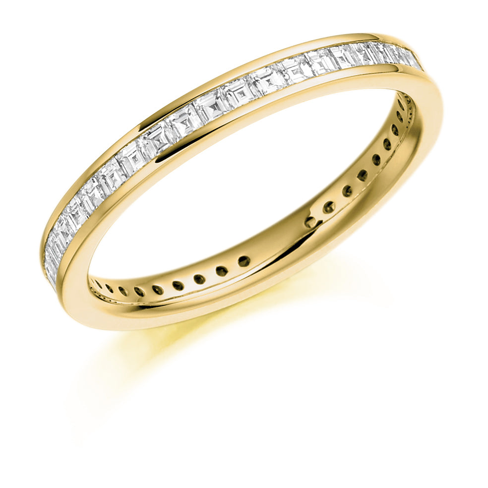 Channel-Set Full Eternity Ring, 1.0ct total (FETRC887) in Yellow Gold