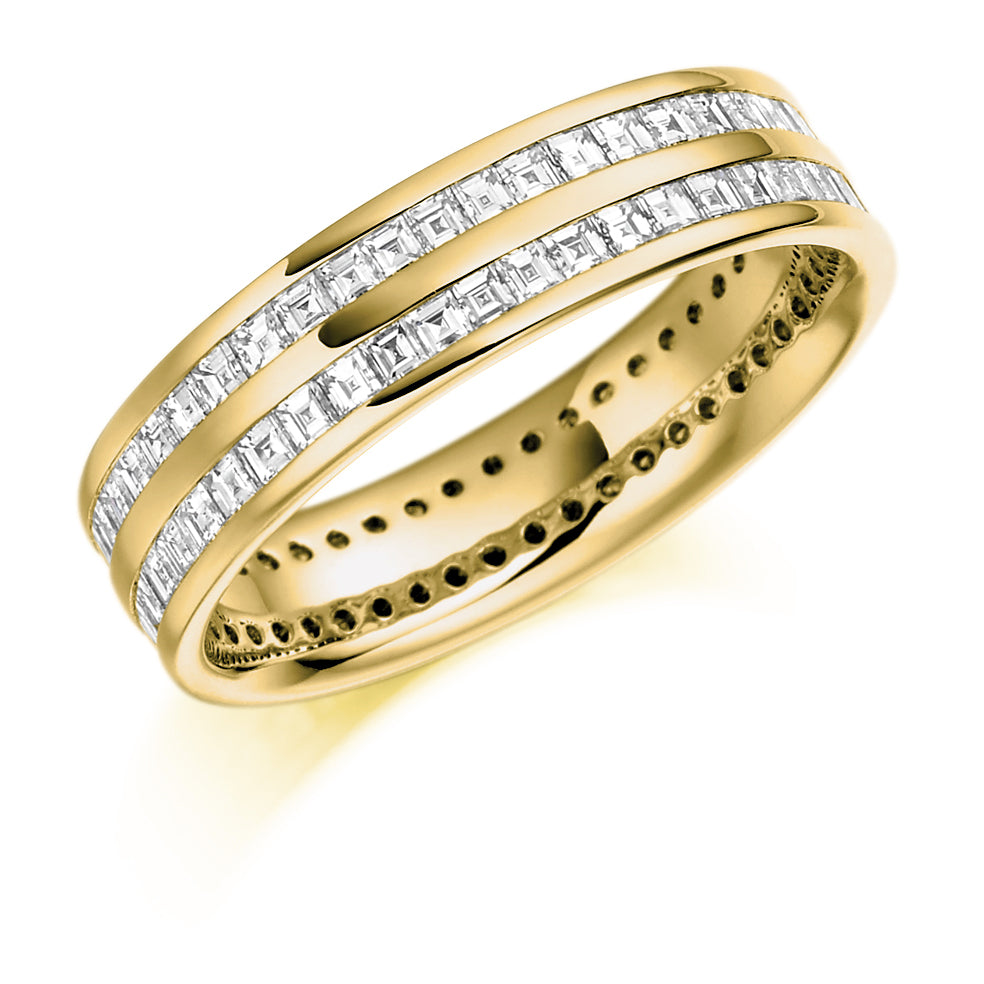 Channel-Set Full Eternity Ring, 1.5ct total (FETRC932) in Yellow Gold