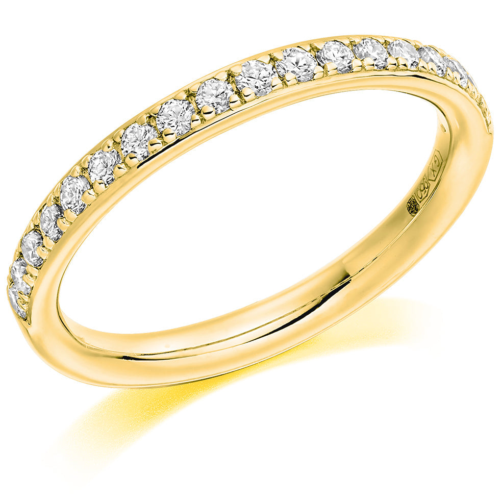 Grain-Set Half Eternity Ring, 0.33ct total in Yellow Gold