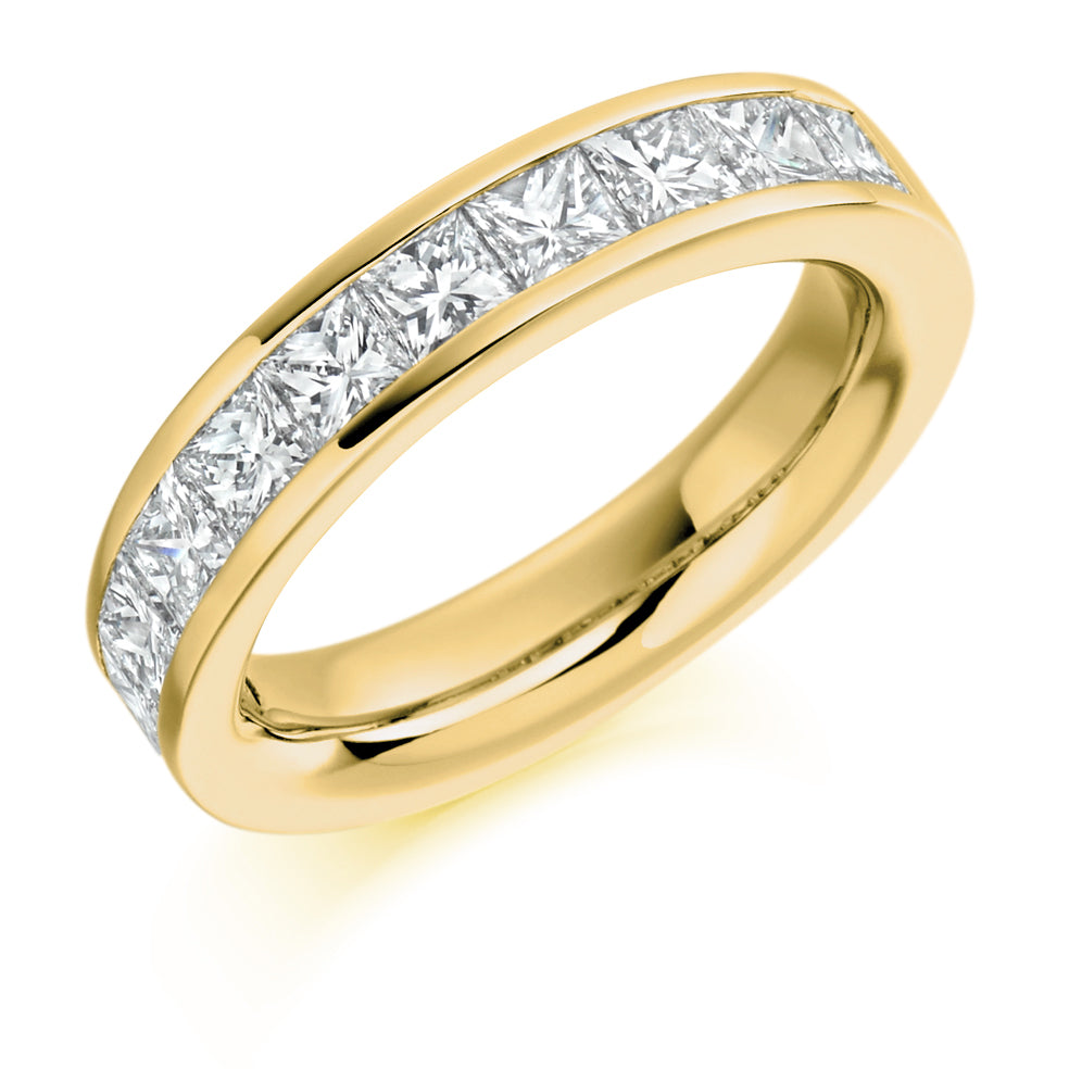 Channel-Set Half Eternity Ring, 2.0ct total (HET1551) in Yellow Gold