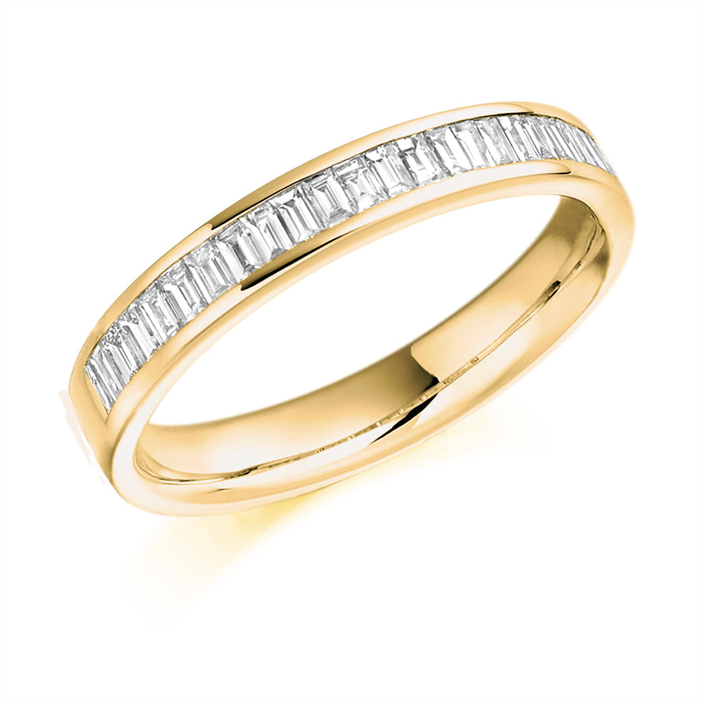 Channel-Set Half Eternity Ring, 0.60ct total (HET2763) in Yellow Gold
