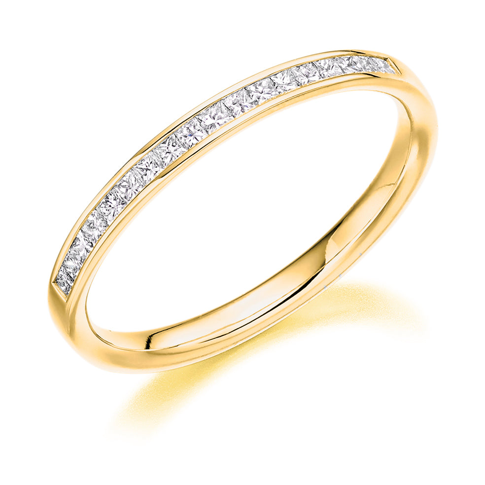 Channel-Set Half Eternity Ring, 0.40ct total (HET2846) in Yellow Gold