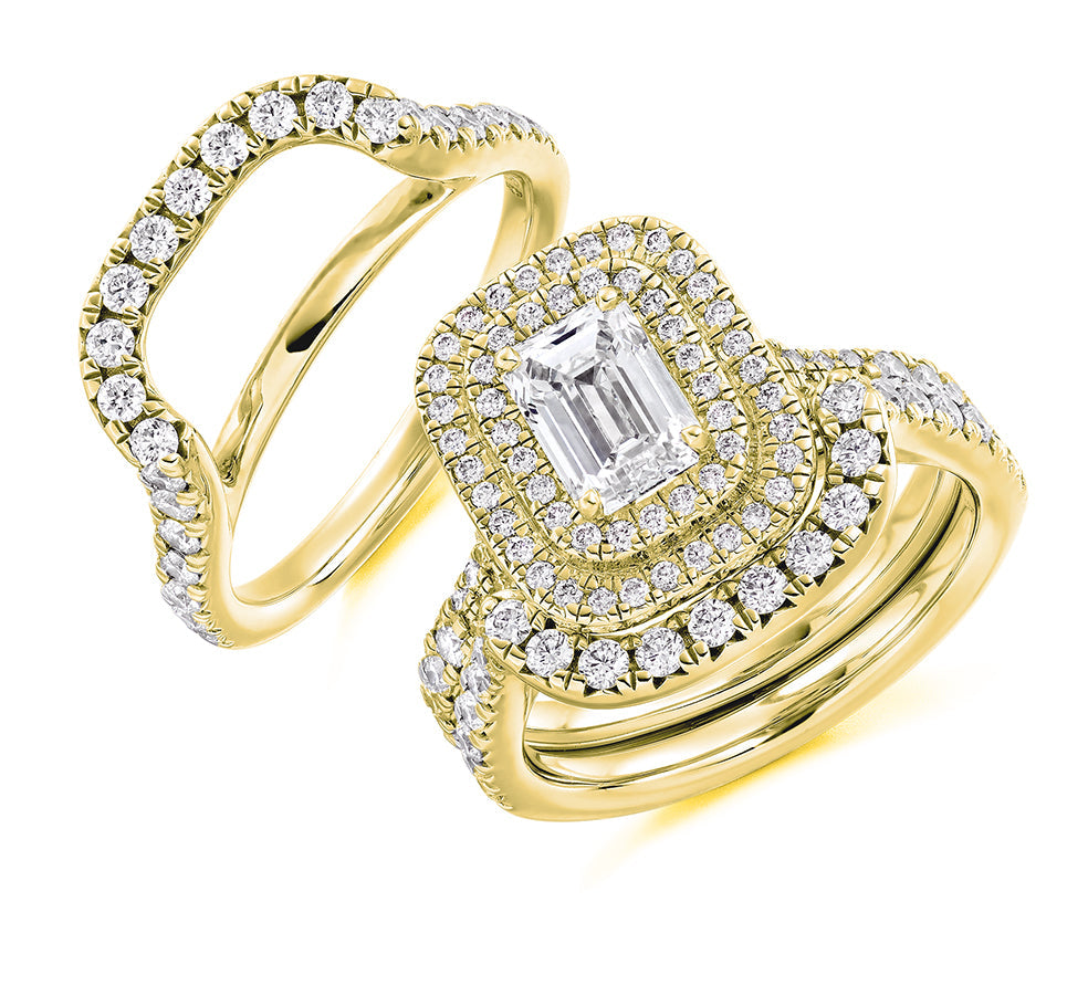Micro-claw-Set Half Eternity Ring, 0.50ct total (HET4860B) in Yellow Gold