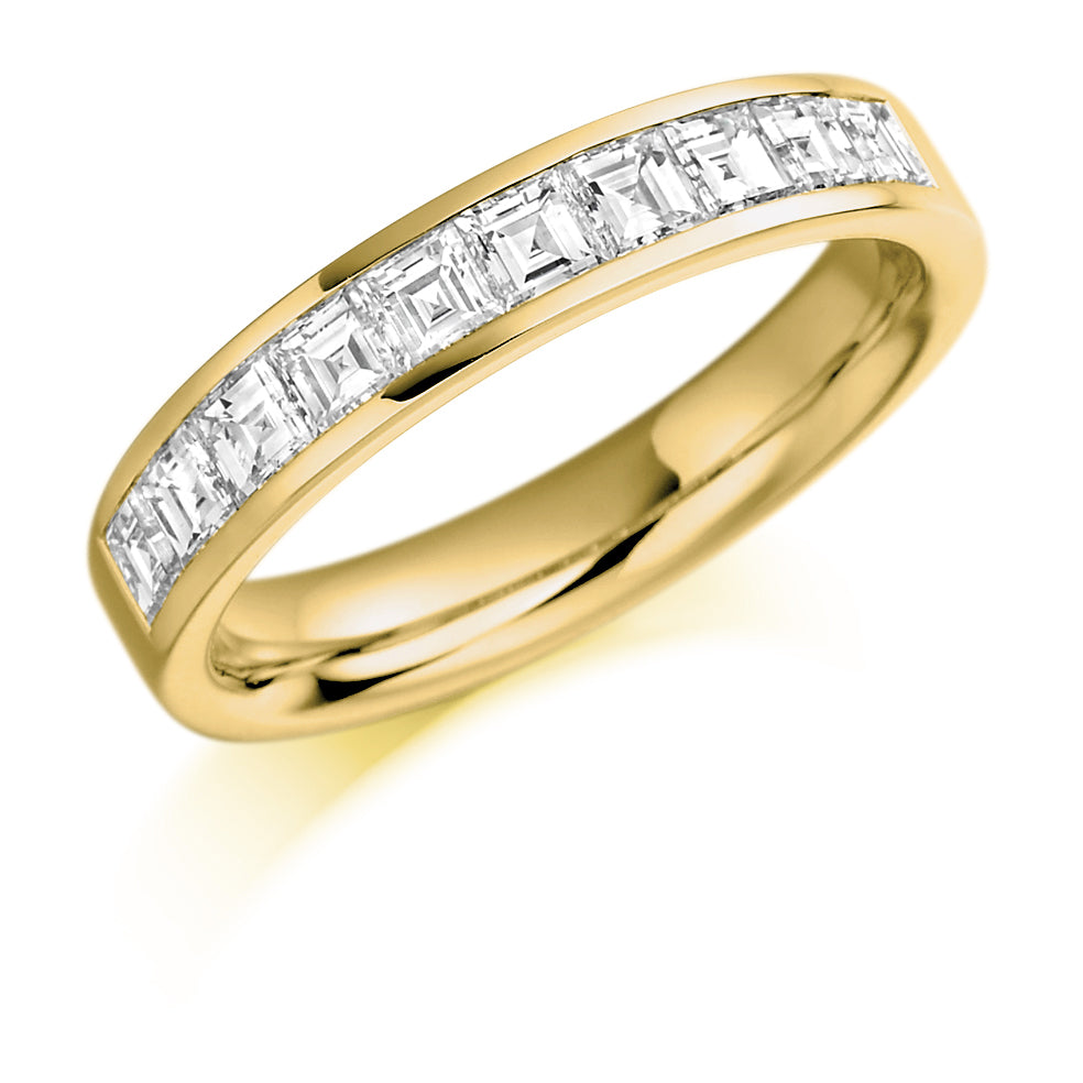 Channel-Set Half Eternity Ring, 1.0ct total (HETRC931) in Yellow Gold