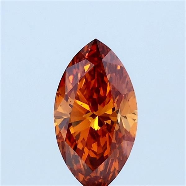 Marquise Fancy Vivid Orange Lab-grown Diamond 0.41ct VS1 loose diamond