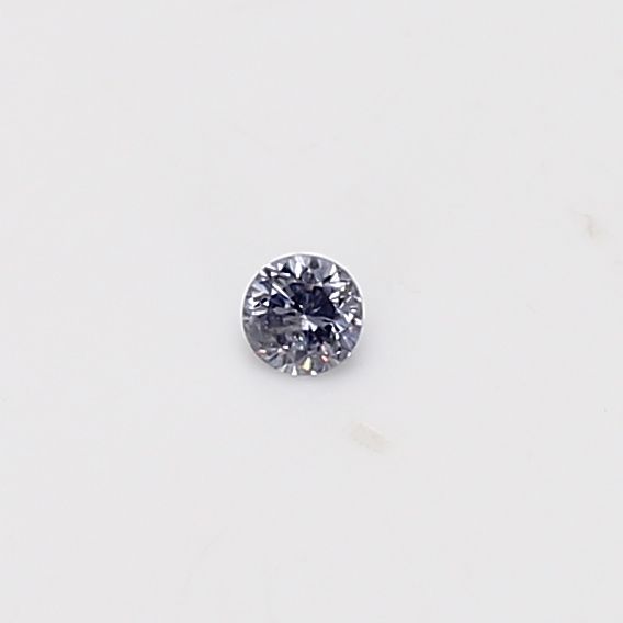 Round Fancy Light Gray Natural Diamond 0.04ct loose diamond