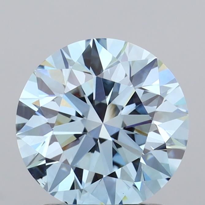 Round Fancy Vivid Blue Lab-grown Diamond 1.51ct VS1 loose diamond