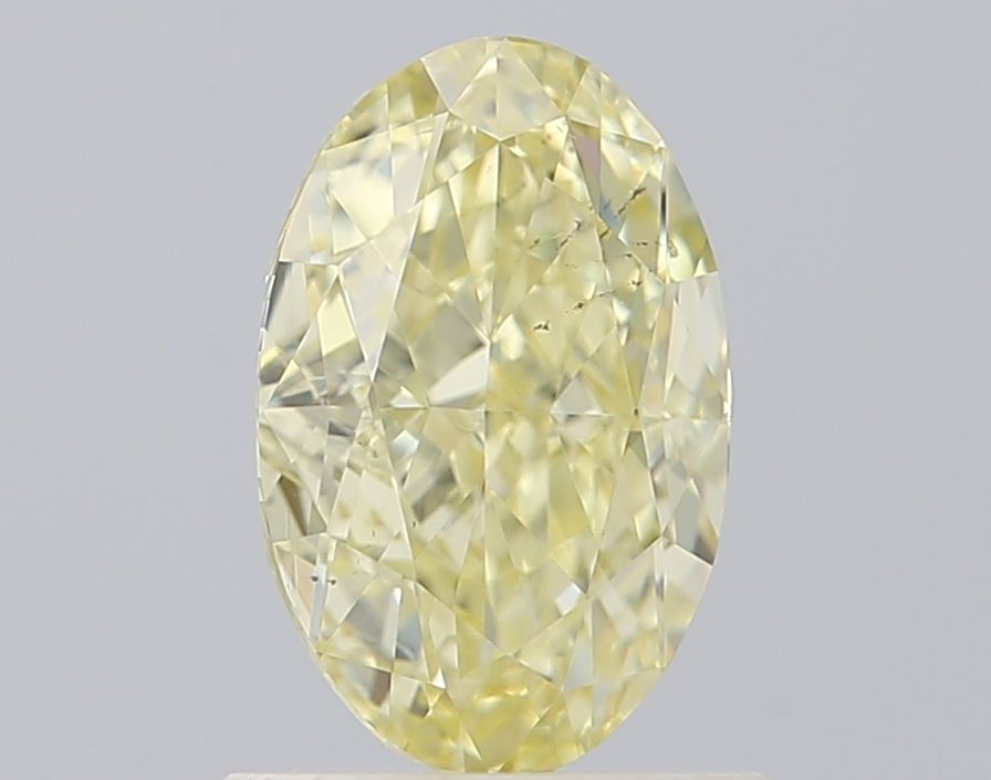 Oval Fancy Light Yellow Natural Diamond 1ct SI1 loose diamond