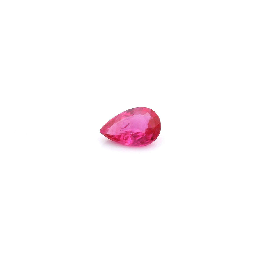 Pear Red Ruby 0.41ct loose gemstone