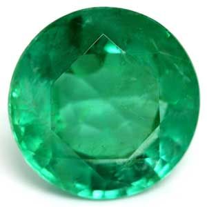 Round Green Emerald 5.79ct loose gemstone