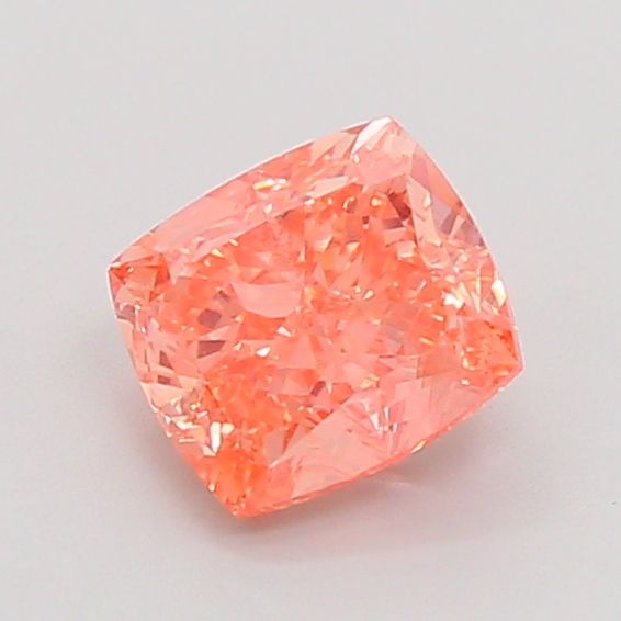 Cushion Fancy Vivid Pink Orange Lab-grown Diamond 1.51ct VS1 loose diamond