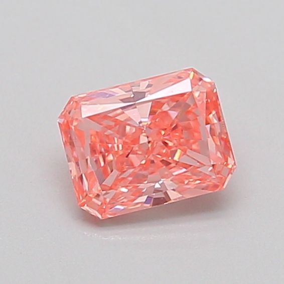 Radiant Fancy Vivid Pink Lab-grown Diamond 0.5ct VS2 loose diamond