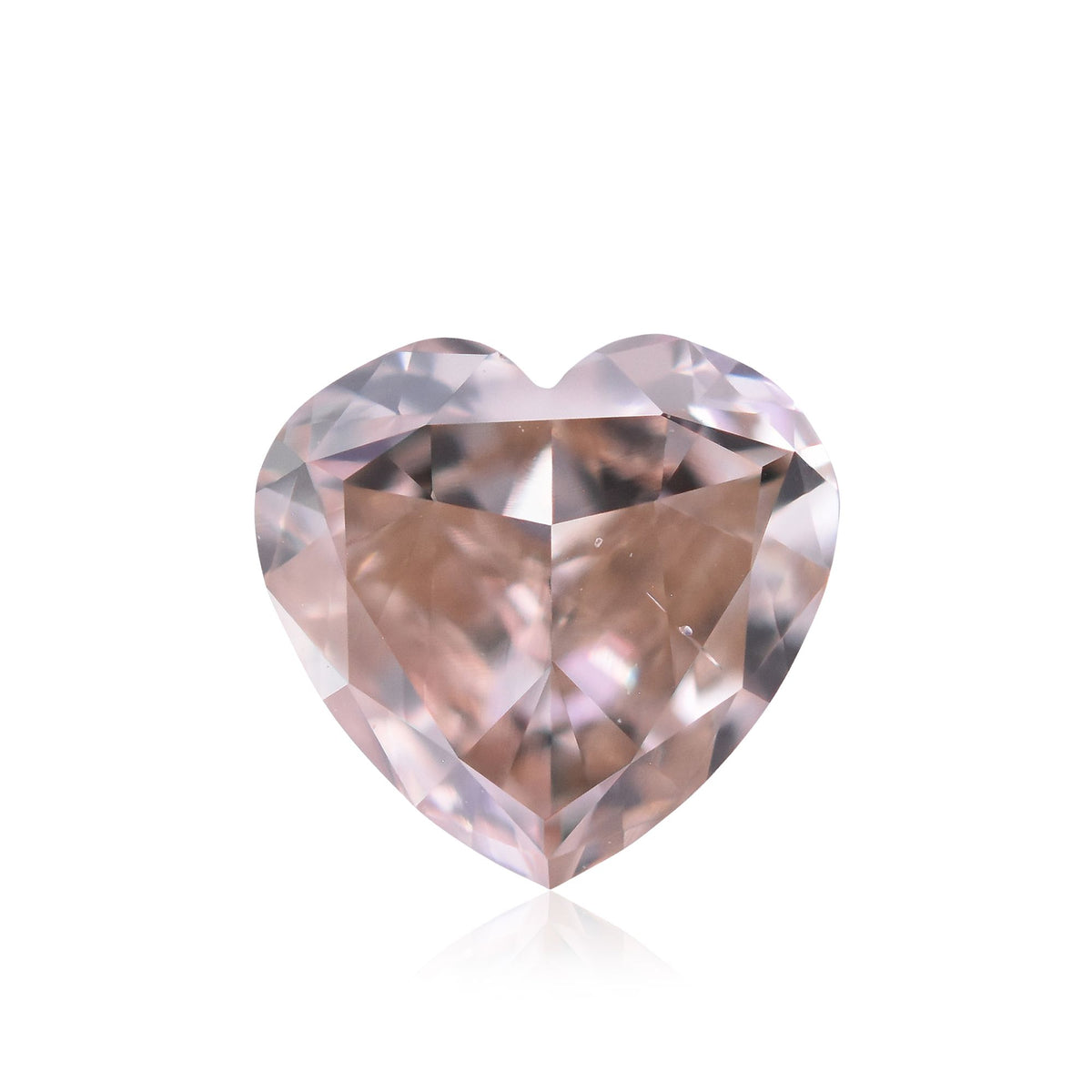 Heart Fancy Brown Pink Natural Diamond 0.44ct VS2 loose diamond