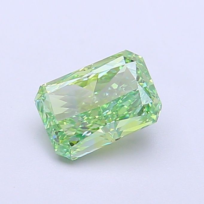 Radiant Fancy Vivid Green Lab-grown Diamond 1ct VVS1 loose diamond