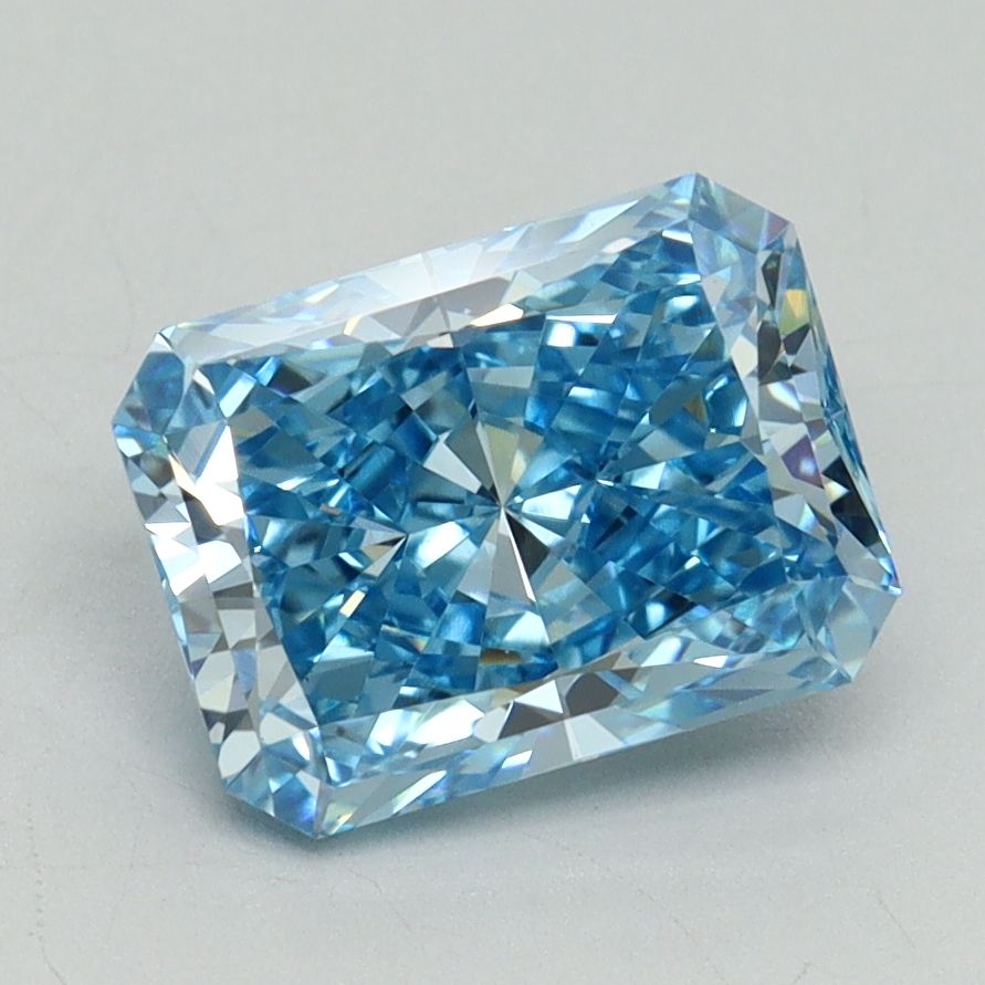 Radiant Fancy Vivid Blue Lab-grown Diamond 2.25ct VS1 loose diamond