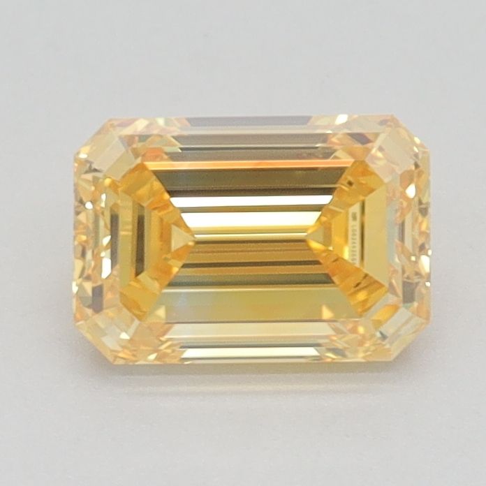 Emerald Fancy Vivid Yellow Lab-grown Diamond 1.01ct VVS2 loose diamond
