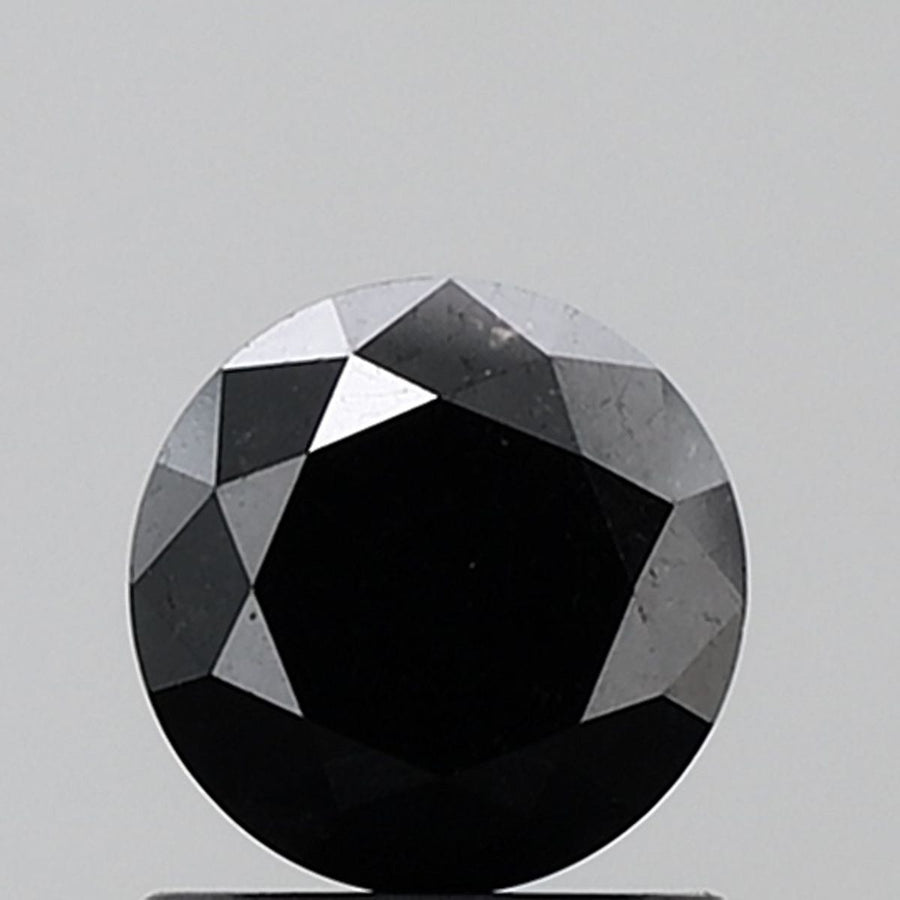 Round Black Natural Diamond 1.24ct VVS2 loose diamond