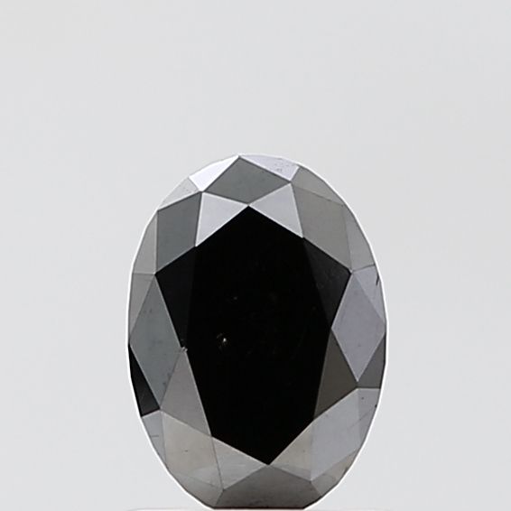 Oval Black Natural Diamond 0.99ct VS2 loose diamond