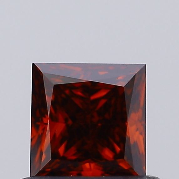 Princess Fancy Deep Orange Lab-grown Diamond 0.46ct VS2 loose diamond