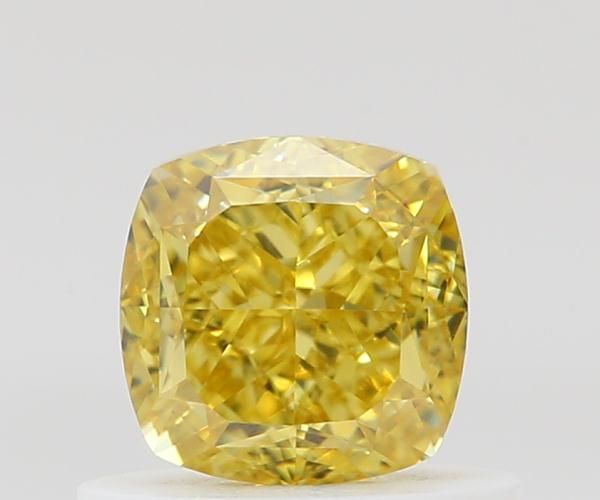 Cushion Fancy Intense Yellow Natural Diamond 0.69ct VS1 loose diamond