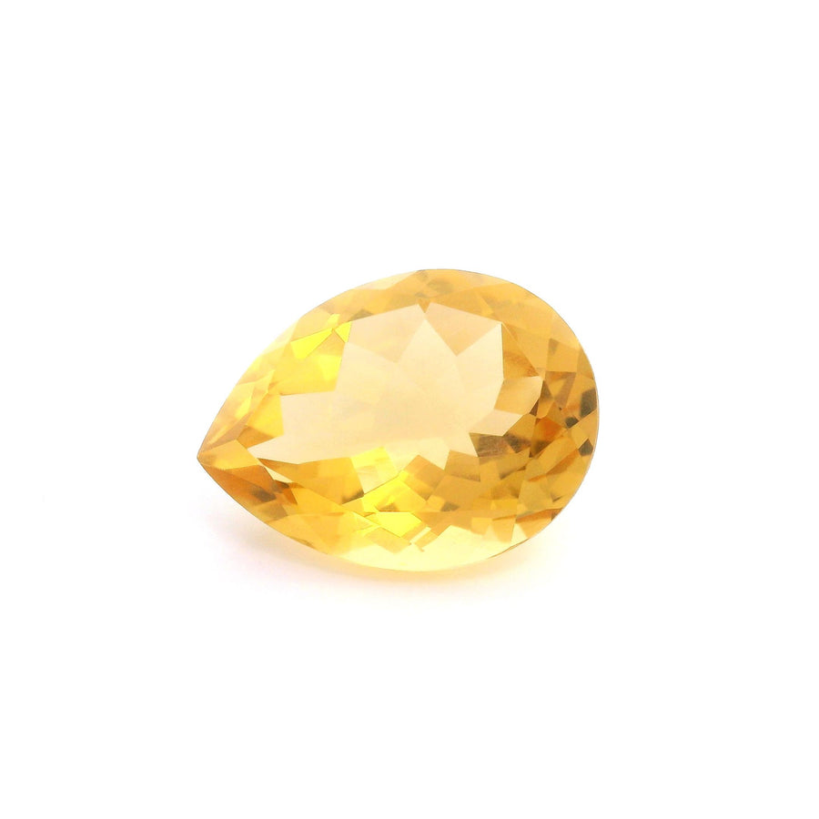 Pear Yellow Citrine 8.07ct loose gemstone