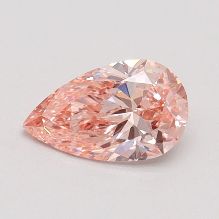 Pear Fancy Intense Pink Lab-grown Diamond 0.52ct VS1 loose diamond
