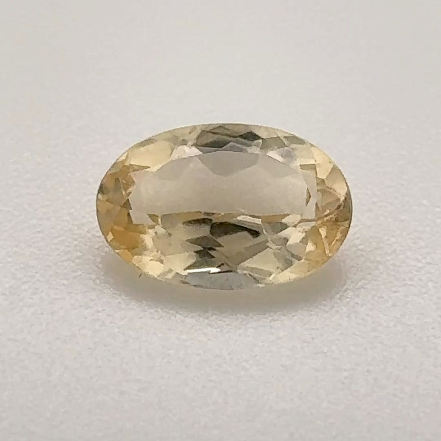Oval Yellow Topaz 0.715ct loose gemstone