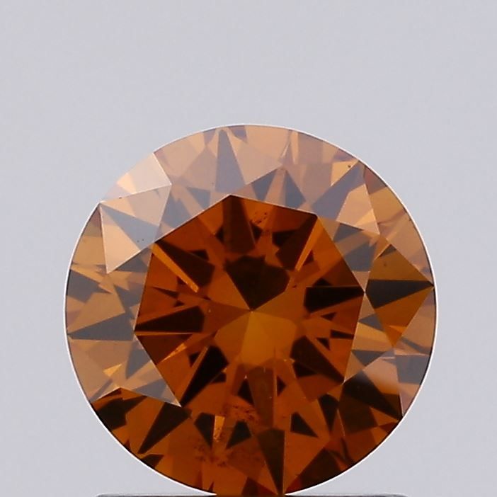 Round Fancy Vivid Orange Lab-grown Diamond 1.04ct VS2 loose diamond