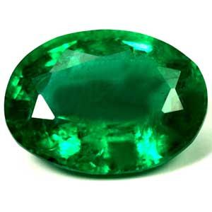 Oval Green Emerald 1.27ct loose gemstone