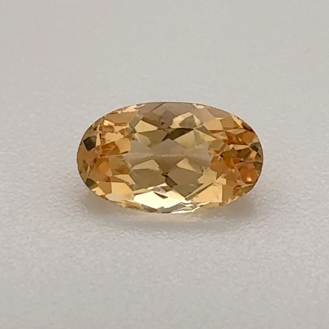 Oval Yellow Topaz 0.74ct loose gemstone