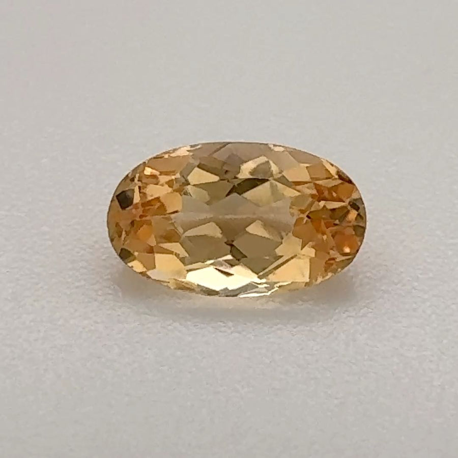 Oval Yellow Topaz 0.74ct loose gemstone
