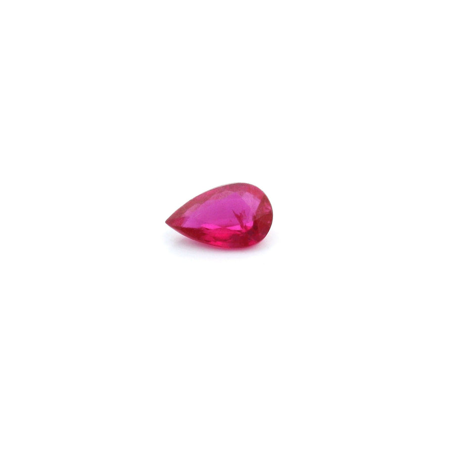 Pear Red Ruby 0.41ct loose gemstone