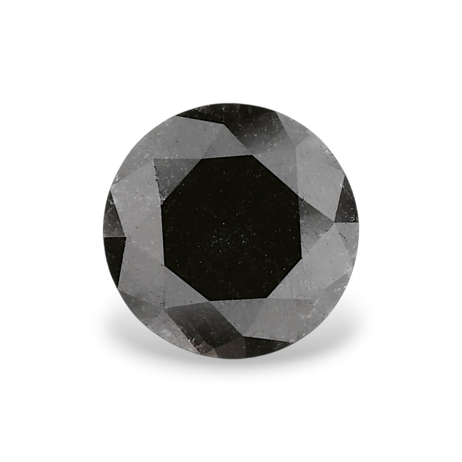 Round Fancy Black Natural Diamond 3.05ct VVS2 loose diamond