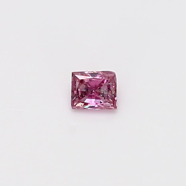 Princess Fancy Intense Purplish Pink Natural Diamond 0.12ct I1 loose diamond
