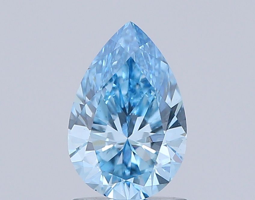 Pear Fancy Vivid Blue Lab-grown Diamond 1.02ct VS1 loose diamond