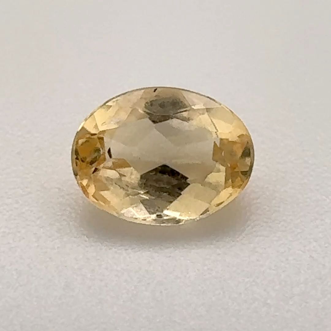 Oval Yellow Topaz 0.85ct loose gemstone