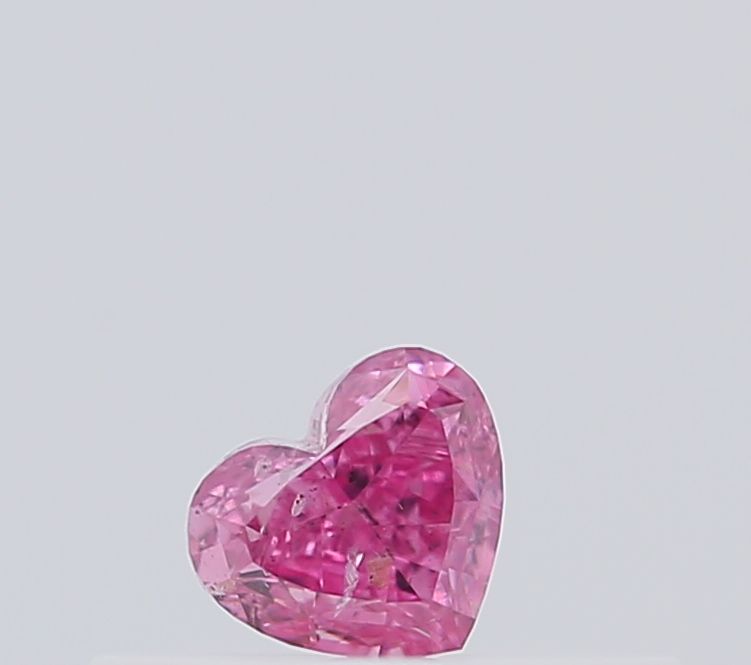 Heart Fancy Intense Purple Pink Natural Diamond 0.15ct I1 loose diamond
